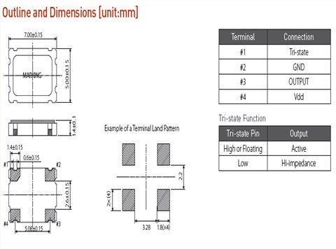 希華晶振,有源晶振,OSC52晶振,貼片晶振