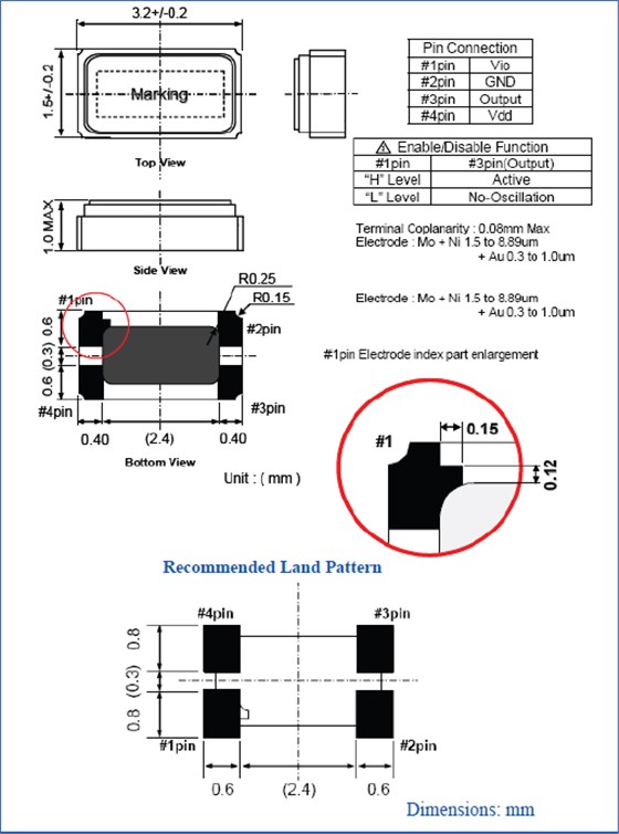 ASH7K 3215 SMD XO OSC