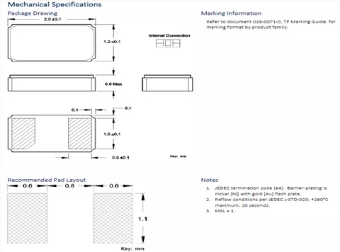 CTS晶振,進口歐美晶振,TF20手機晶振