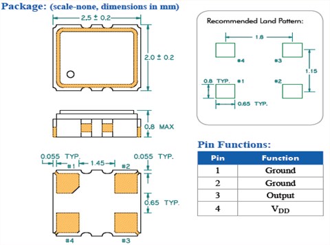 百利通亞陶晶振,JT255晶振,溫度補償晶振