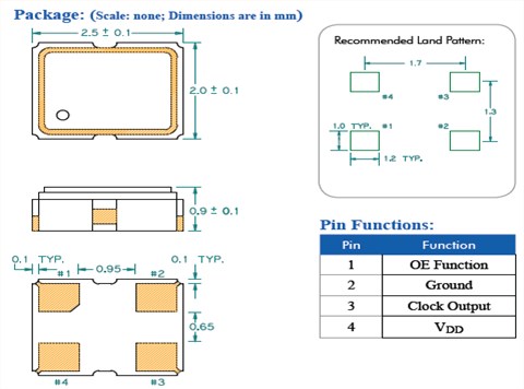 百利通亞陶晶振,石英貼片晶振,KX251有源振蕩器