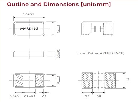 2012mm,XTL741-S999-298,XTL74,32.768KHz,Siward輕薄型晶振