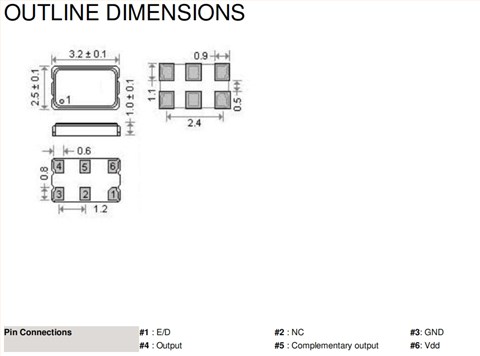SX3HK,SX3HK25K50E-52MHz,HCSL,荷蘭FCD-Tech差分晶振,3225mm