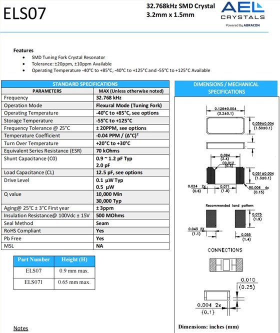 ELS07規格 ELS07規格