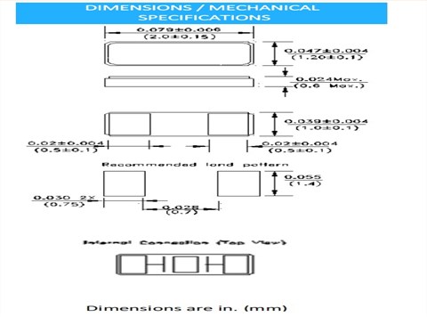 ELS06-32.768kHz-9-T,ELS06,32.768KHz,2012mm,AEL鐘表電子晶振