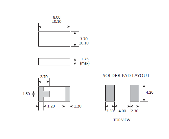 無線NFC進口晶振,8037兩腳SMD諧振器,CC1F晶振