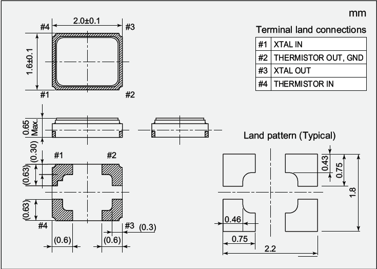 表面貼片封裝晶振,2016石英晶體諧振器,NX2016SF晶振 表面貼片封裝晶振,2016石英晶體諧振器,NX2016SF晶振