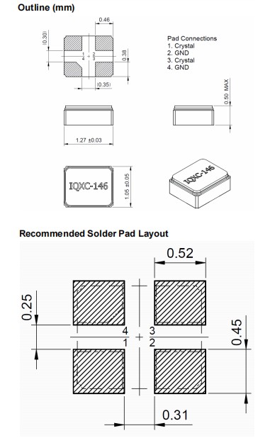 IQD晶振,IQXC-146晶振,歐美進口晶振 IQD晶振,IQXC-146晶振,歐美進口晶振