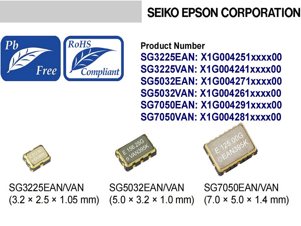 SG3225EAN，SG3225VAN,SG5032EAN,SG5032VAN,SG7050EAN,SG7050VAN