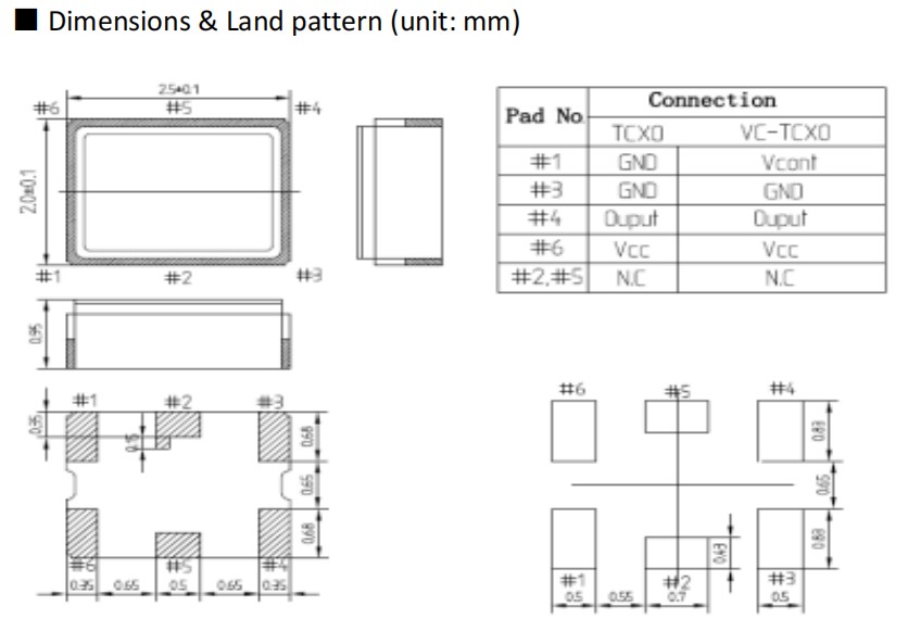BMS-253R,2520mm,LiHom高穩定性晶振,CMOS低抖動晶振