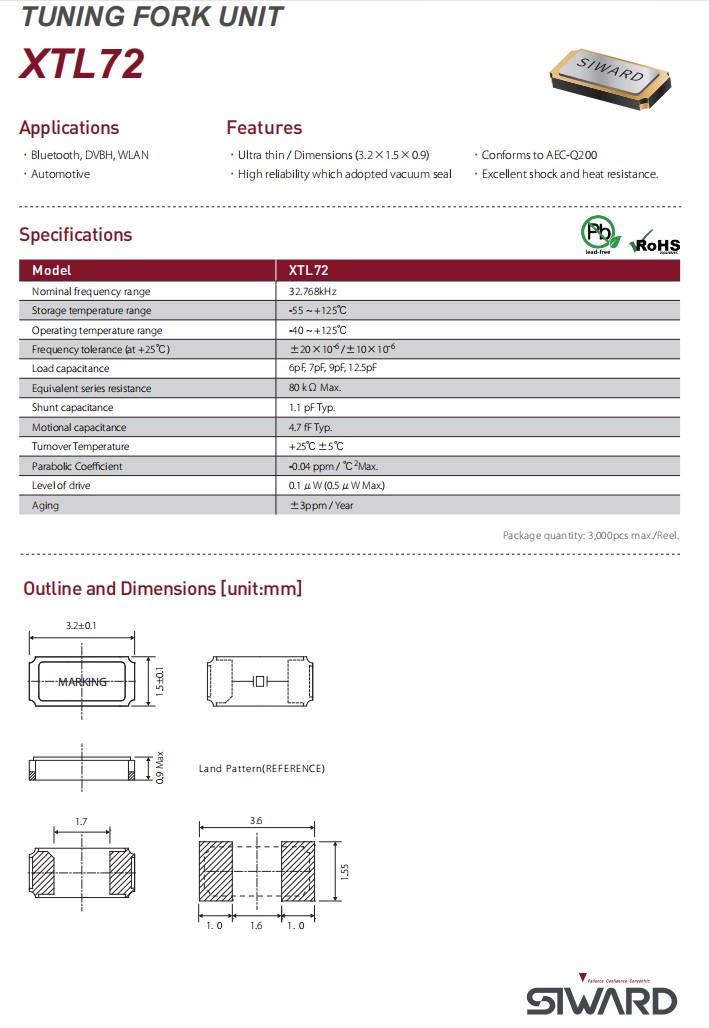 XTL72規(guī)格，車用